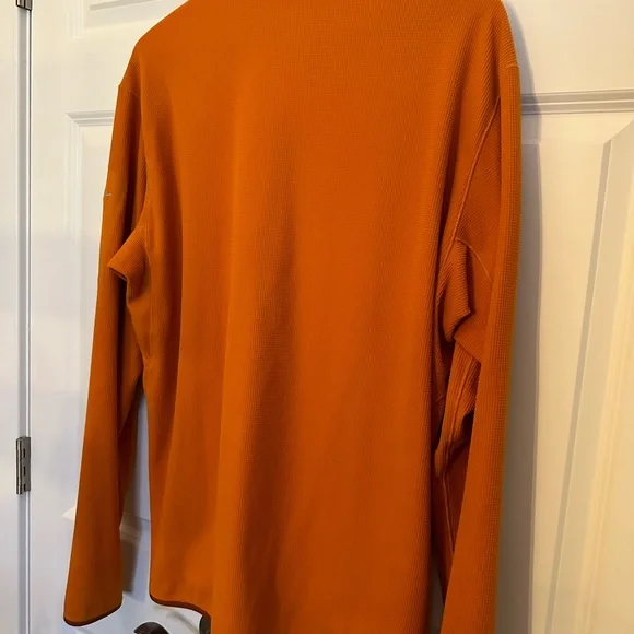 Arc'teryx Delta Micro Grid Half-Zip Pullover in Burnt Orange - Picture 4 of 10
